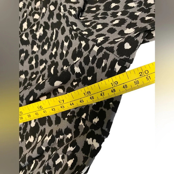 Leota Libby Leopard Print Faux Wrap Ruffle Hem Dress - Picture 8 of 10